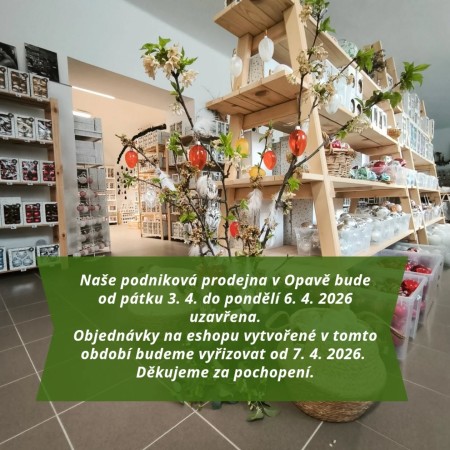 Od pátku 3. 4. do pondělí 6. 4. 2026 máme ZAVŘENO