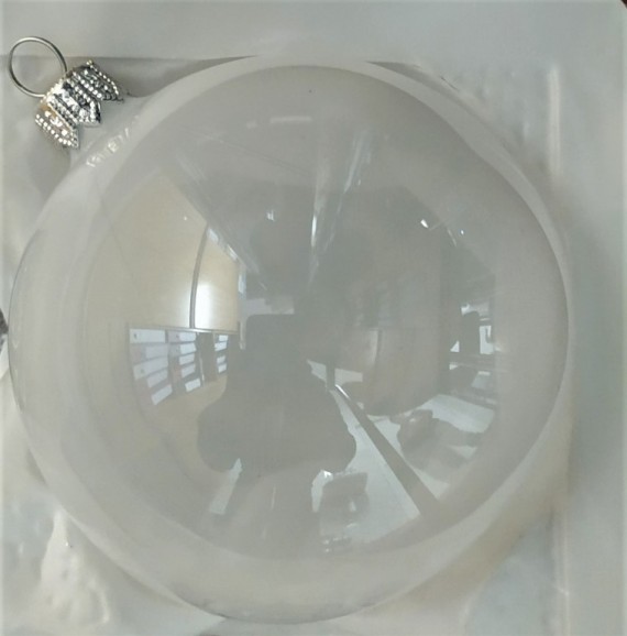 KOULE, SKLENĚNÁ OZDOBA, BÍLÝ PORCELÁN, BEZ DEKORU