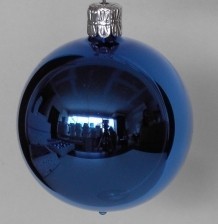 KOULE, SKLENĚNÁ, HLADKÁ, MODRÁ, LESK, BEZ DEKORU