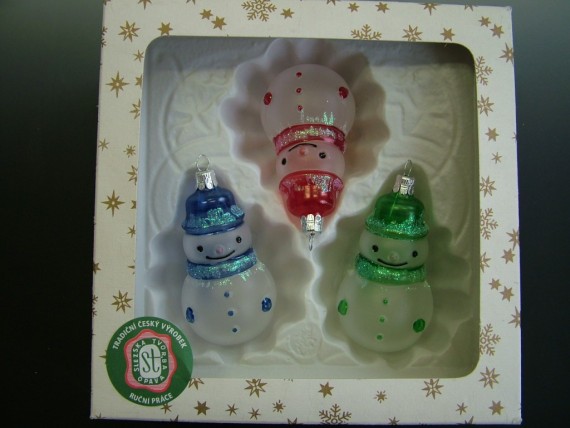 SNĚHULÁK MALÝ, FORMA, PRŮHLEDNÝ, BAREVNÝ, MAT, DEKOR