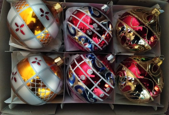 KOULE, sortiment, barevná, lesk/mat, dekor