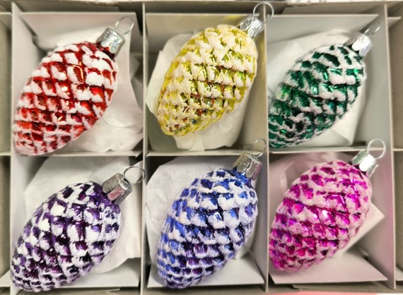 ŠIŠKA STŘEDNÍ, SKLENĚNÁ, FORMA, BARVA ASS