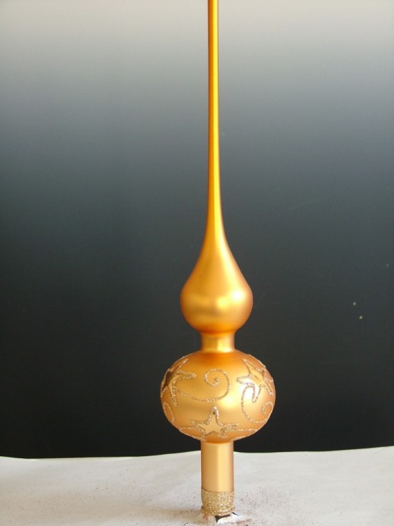 ŠPICE 1-KULOVÁ,  ZLATÁ, MAT, DEKOR