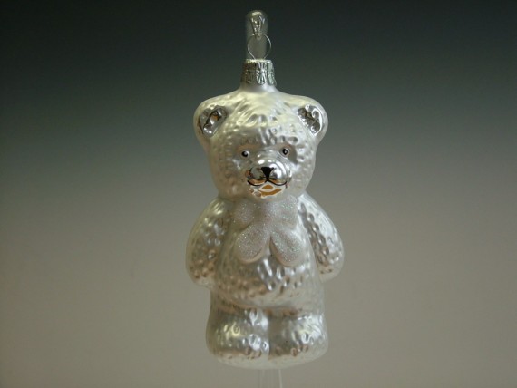 MEDVĚD VELKÝ S BÍLOU MAŠLÍ, FORMA, BÍLÝ, MAT, DEKOR