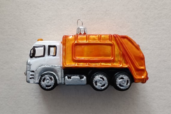 AUTO POPELÁŘSKÉ, SKLENĚNÉ FORMA, BAREVNÝ DEKOR