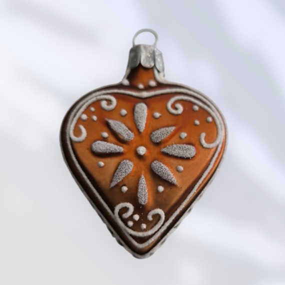 SRDCE PERNÍK, FORMA, PLOCHÉ, MAT, PLAST. DEKOR, SYP.