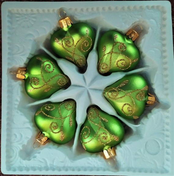 SRDCE, FORMA, HLADKÉ, ZELENÉ, MAT, DEKOR