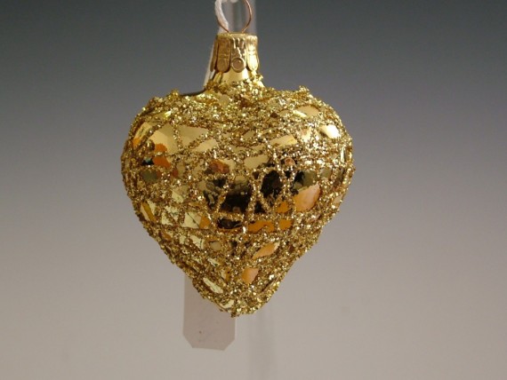 SRDCE, FORMA, HLADKÉ, ZLATÉ, LESK, DEKOR