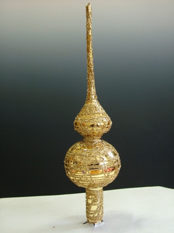 ŠPICE 1-KULOVÁ, ZLATÁ, LESK, DEKOR