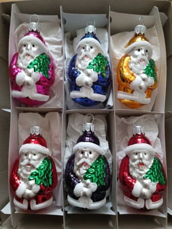 MIKULÁŠ SE STROMKEM, forma, barva ass, mat/lesk, dekor