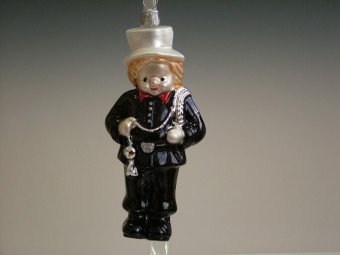 KOMINÍK STOJÍCÍ, FORMA, LESK, DEKOR, BÍLÝ KLOBOUK