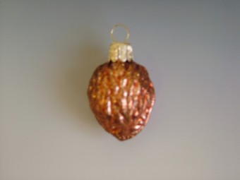 OŘÍŠEK, FORMA, HNĚDÝ ,MAT, DEKOR