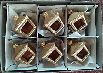 LUCERNA HRANATÁ, PRŮHLEDNÁ, ZLATÁ, MAT, DEKOR