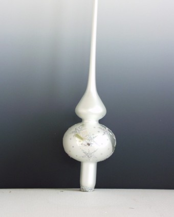 ŠPICE 1-KULOVÁ, BÍLÁ, MAT, DEKOR