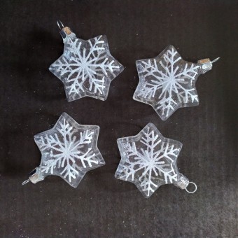 HVĚZDA PLACATÁ, FORMA, ČIRÁ, DEKOR BÍLÁ VLOČKA