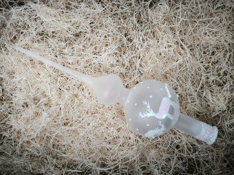 ŠpICE 1-KULOVÁ, PRŮHLEDNÁ, BÍLÁ, MAT, DEKOR