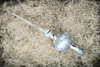 ŠPICE 1-KULOVÁ, STŘÍBRNÁ, LESK, DEKOR