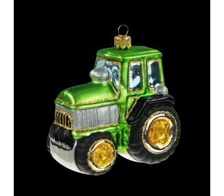 TRAKTOR VELKÝ, FORMA, BAREVNÝ, LESK/MAT, RUČNĚ MALOVANÝ DEKOR