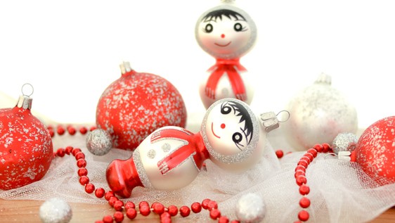 Červeno-stříbrné Vánoce